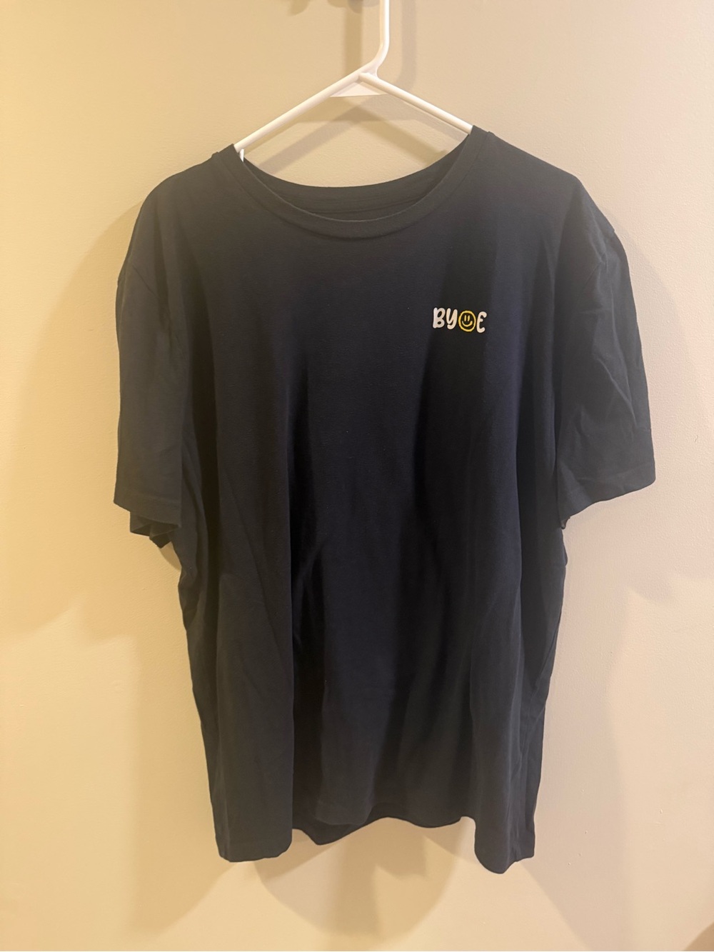 Peloton Black Short Sleeve Tee with Small BYOE Chest Logo